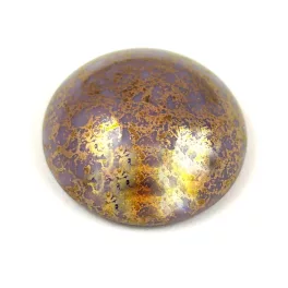 Cseh üveg kaboson - Frost Parme Bronze - 18mm