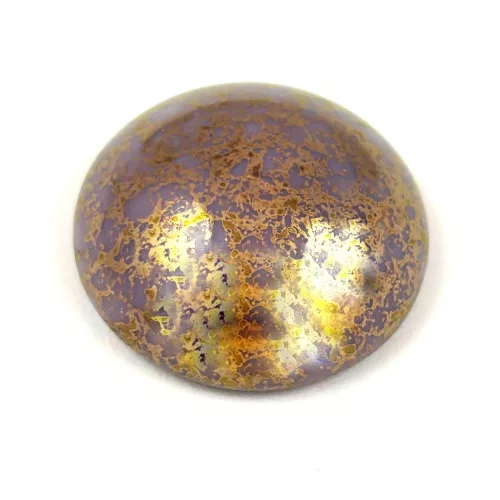 Cseh üveg kaboson - Frost Parme Bronze - 18mm