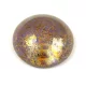 Cseh üveg kaboson - Frost Parme Bronze - 18mm