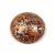 Cseh üveg kaboson - Frost Parme Tweedy - 18mm