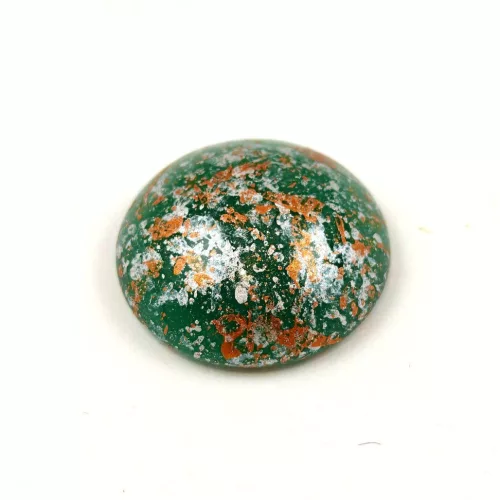 Cseh üveg kaboson - Forest Green Tweedy - 18mm
