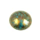 Cseh üveg kaboson - Turquoise Green Bronze - 18mm