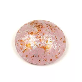 Cseh üveg kaboson - Rose Water Opal Tweedy - 18mm