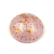 Cseh üveg kaboson - Rose Water Opal Tweedy - 18mm