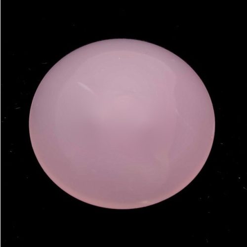 Cseh üveg kaboson - Rose Water Opal - 18mm