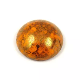 Cseh üveg kaboson - Frost Tangerine Bronze - 18mm