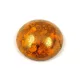 Cseh üveg kaboson - Frost Tangerine Bronze - 18mm