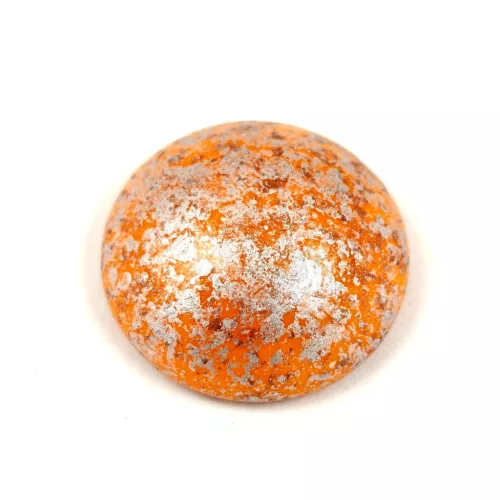 Cseh üveg kaboson - Frost Tangerine Tweedy - 18mm