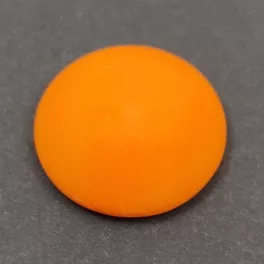 Czech Glass Cabochon - Opaque Pumpkin - 18mm