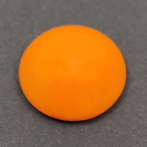 Cseh üveg kaboson - Opaque Pumpkin - 18mm