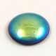 Czech Glass Cabochon - Jet AB - 25mm