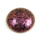 Czech Glass Cabochon - Jet Pink Iridescent - 25mm