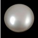 Czech Glass Cabochon - Alabaster Pearl Shine White - 25mm