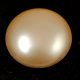 Czech Glass Cabochon - Alabaster Pearl Shine Light Beige - 25mm