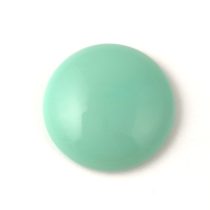 Cseh üveg kaboson - Light Turquoise Green - 25mm