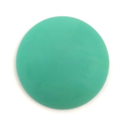 Czech Glass Cabochon - Turquoise Green - 25mm