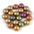 Candy - Czech Pressed Glass Bead - Iris Gold - 6mm