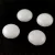 Candy - Czech 2 Hole Pressed Glass Bead - Alabaster - 12mm