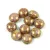 Candy - Czech Pressed Glass Bead - Alabaster Pink Bronze Luster - 8mm