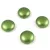 Candy - Czech 2 Hole Pressed Glass Bead - Pastel Dark Olive - 12mm