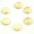 Candy - Czech 2 Hole Pressed Glass Bead - Alabaster Gold Patina - 12mm