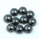 Candy - Czech Pressed Glass Bead - Gunmetal - 8mm