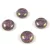 Candy - Czech 2 Hole Pressed Glass Bead - Amethyst Bronze Luster - 12mm