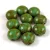 Candy - Czech Pressed Glass Bead - Turquoise Blue Travertin - 8mm