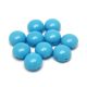 Candy - Cseh préselt kétlyukú gyöngy - Turquoise Blue - 8mm