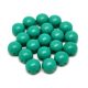 Candy - Cseh préselt kétlyukú gyöngy - Turquoise Green - 6mm