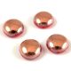 Candy - Czech 2 Hole Pressed Glass Bead - Red Apollo - 12mm