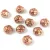 Candy Rose - Czech Pressed Glass Bead - Crystal Apollo - 8mm