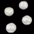 Candy Rose - Czech Pressed Glass Bead - Alabaster AB - 12mm