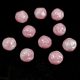 Candy Rose - Czech Pressed Glass Bead - Pearl Pink Blend - 8mm