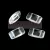 Carrier Bead - 9x17mm - Crystal