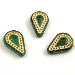 Filigree Tear Drop bead - 14x10mm
