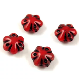 Folk Flower Beads - 11mm