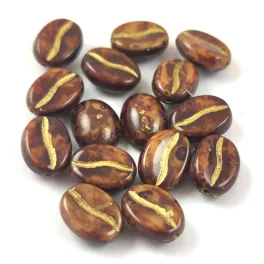 Coffee Bean Bead - 11x8mm