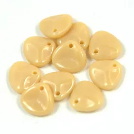 Rose petal - Rózsaszirom gyöngy - 14x13 mm