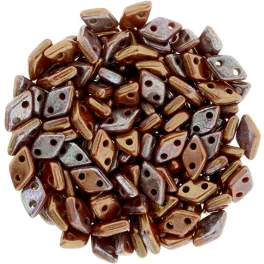 Czech Mates Diamond - kétlyukú gyöngy – 4x6mm