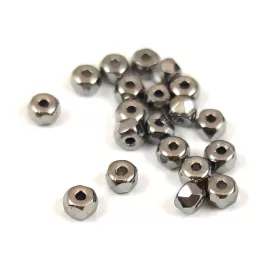 Czech Faceted Micro Spacer Bead - 2x3mm