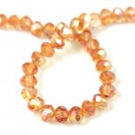 Doughnut shaped faceted crystal bead