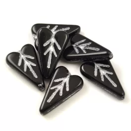 Hert Leaf Bead - 16 x 11 mm