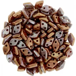 Diamond - kétlyukú gyöngy - 4x6mm