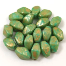 Czech pressed long bicone - 8x6mm