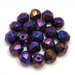 Czech Firepolished Round Glass Beads - 5mm
