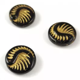 Fossil Coin Bead - 19mm