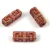 Kelta oszlop - hosszában fúrt cseh üveg gyöngy - Pink Luster White Copper - 15x5mm