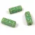 Kelta oszlop - hosszában fúrt cseh üveg gyöngy - Turquoise Green Picasso Mint - 15x5mm