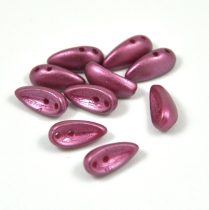   Chilli - cseh préselt kétlyukú gyöngy - pastel burgundy - 4x11mm